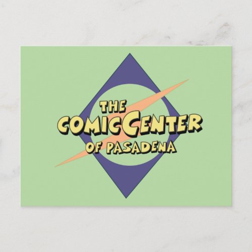 The Comic Center of Pasadena Postcard