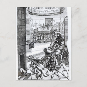 The Comical Romance' by Paul Scarron Postcard
