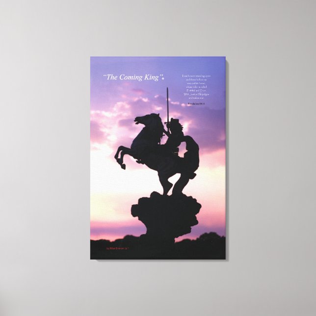 "The Coming King"® Silouette Canvas Print (Front)