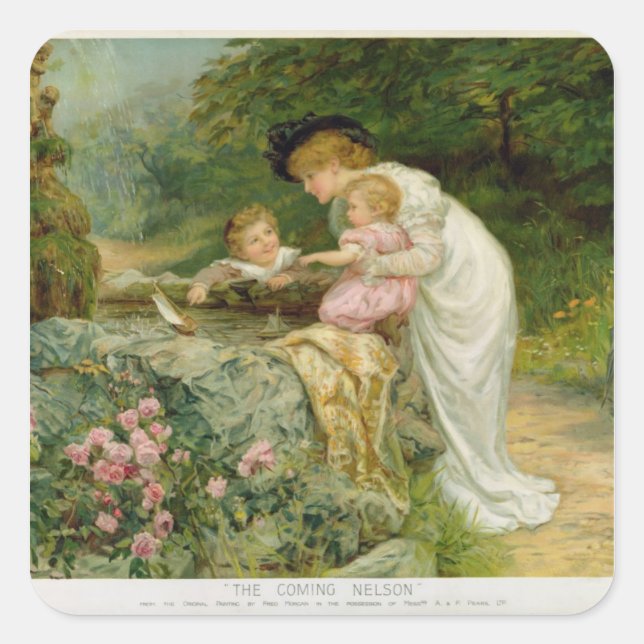 The Coming Nelson, from the Pears Annual, 1901 Square Sticker (Front)