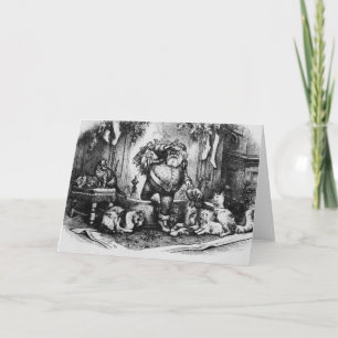 The Coming of Santa Claus, 1872 Holiday Card