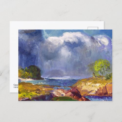 The Coming Storm  George Bellows  Postcard