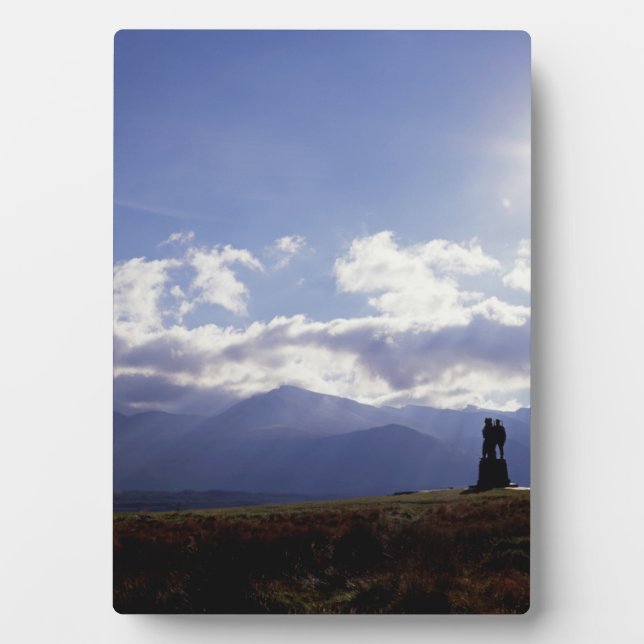 The Commando Monument Scotland Plaque (Front)