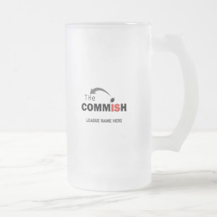 The Commish 16 oz Frosted Mug Fantasy Football