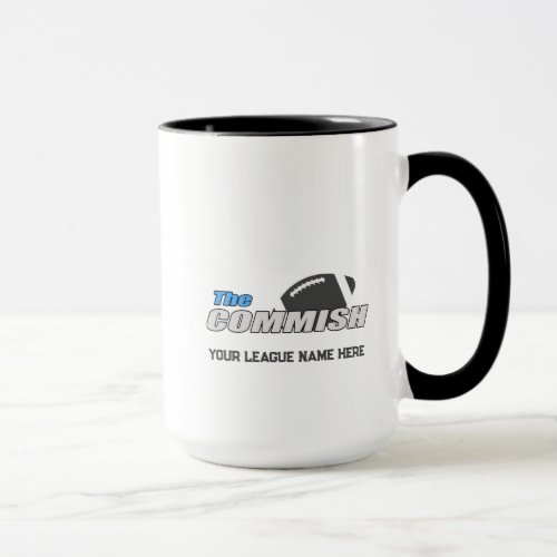 The Commish Coffee Cup Mug Custom Add League Name