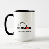 The Commish Coffee Cup Mug Custom Add League Name (Left)