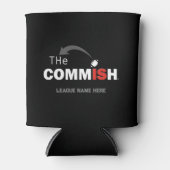 The Commish Custom Can Koozie Fantasy Football (Front)