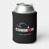 The Commish Custom Can Koozie Fantasy Football (Can Back)