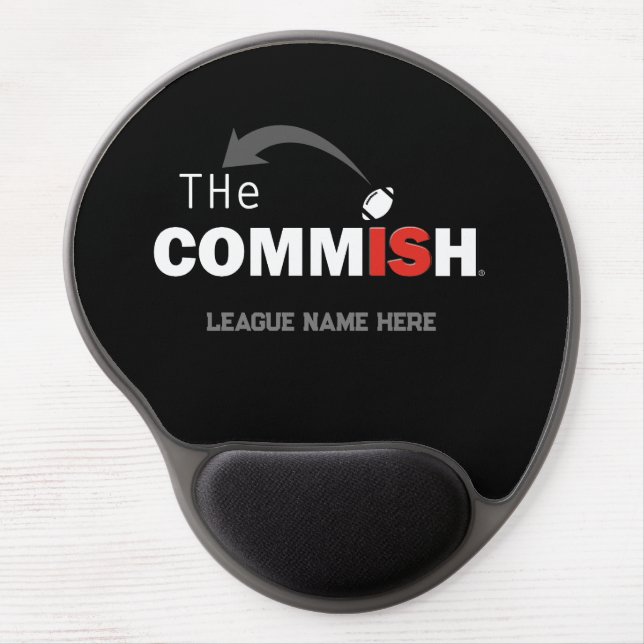 The Commish Mouse Pad Add Your League Name (Front)