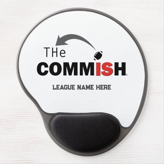 The Commish Mouse Pad Add Your League Name (Front)