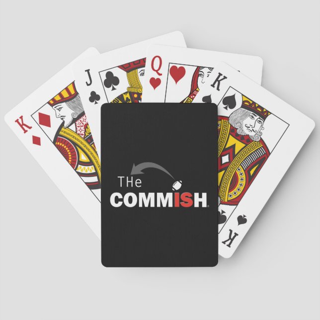 The Commish Playing Cards Fantasy Football     (Back)