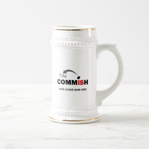 The Commish Stein Fantasy Football Custom Add Name