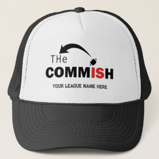 The Commish Trucker Hat Custom Add League Name