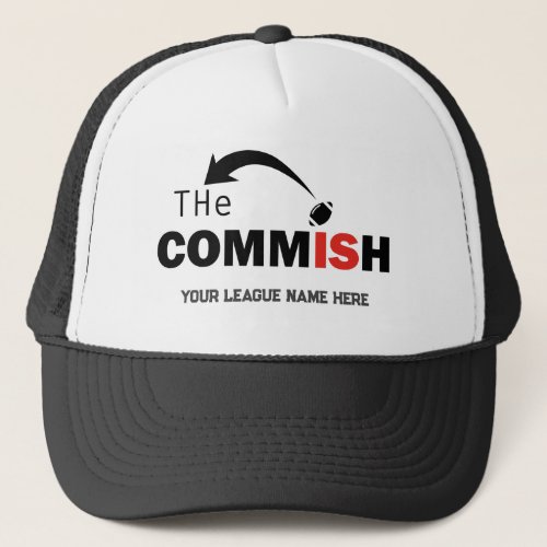 The Commish Trucker Hat Custom Add League Name  