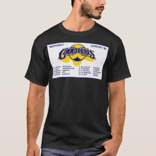 The Commodores 1985 Nightshift Euro Tour Vintage  T-Shirt