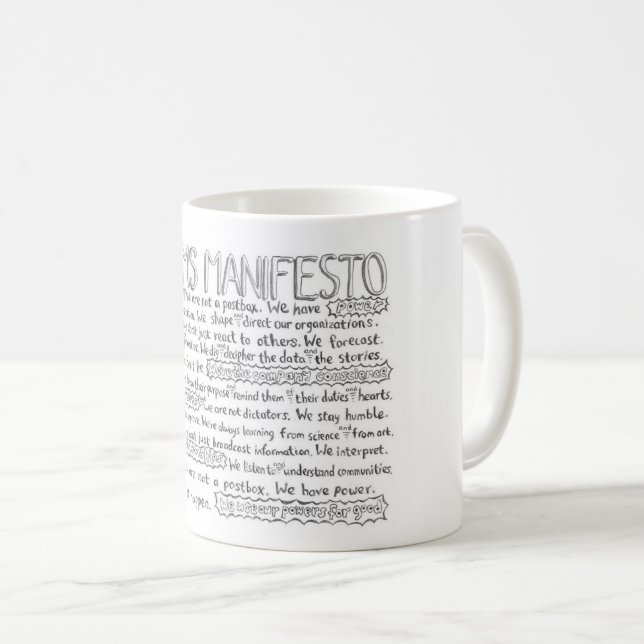 The Comms Manifesto - US English version Coffee Mug (Front Right)