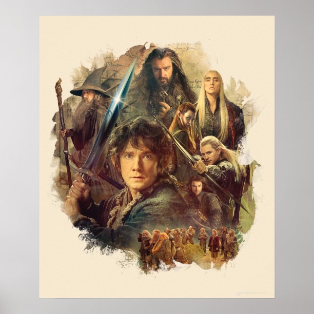 The Company and Elves of Mirkwood Poster (Front)