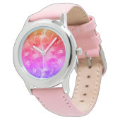 "The Complex Angel", Bezel with Red Hearts Watch (Angled)