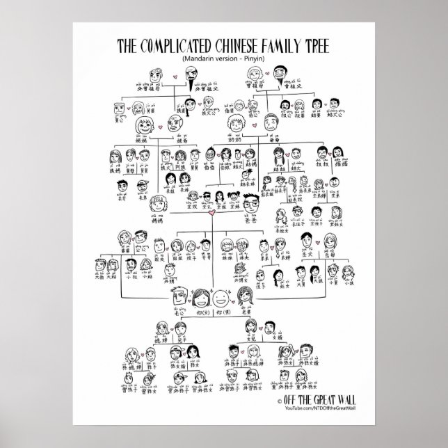 The Complicated Chinese Family Tree - Mandarin Poster (Front)