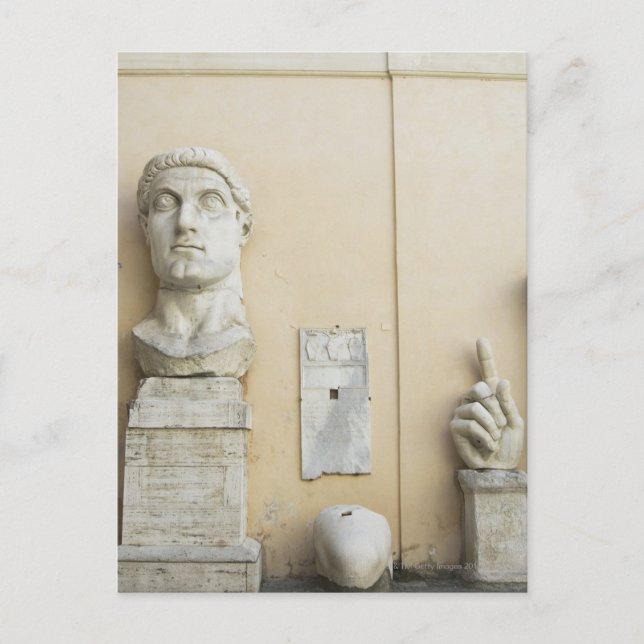 The components of a giant statue of Emperor 2 Postcard (Front)