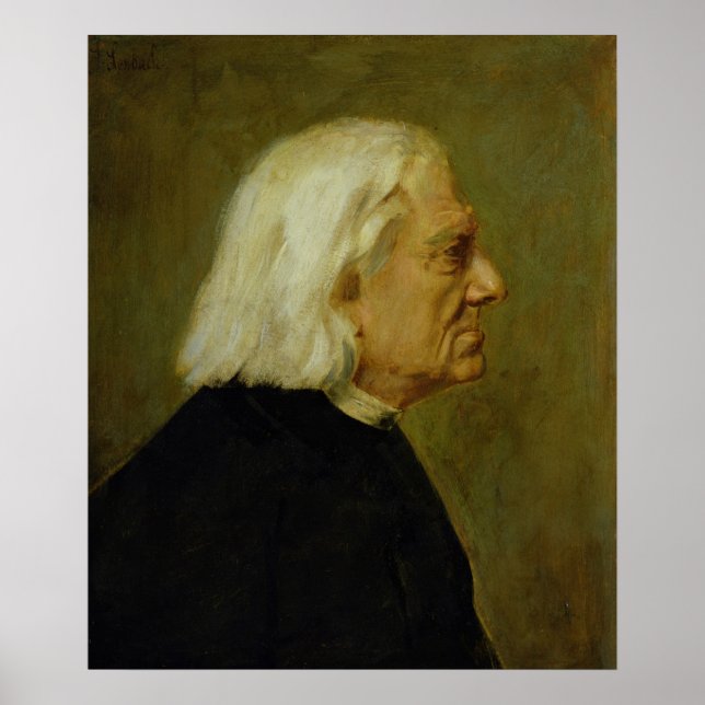 The Composer Franz Liszt , 1884 Poster (Front)