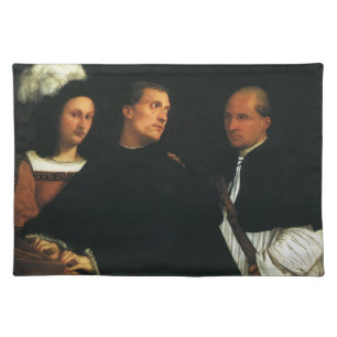 The Concert by Titian Vintage Renaissance Fine Art Cloth Placemat