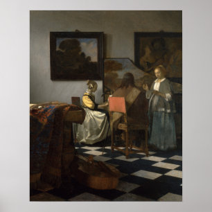The Concert (c.1664) — Vermeer Poster