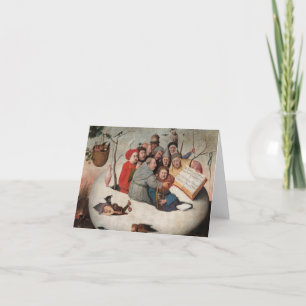 The Concert in the Egg by Hieronymus Bosch Letterpress Thank You Card