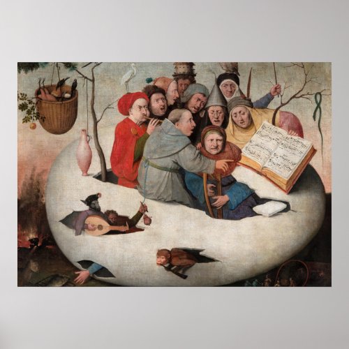 The Concert in the Egg by Hieronymus Bosch Poster