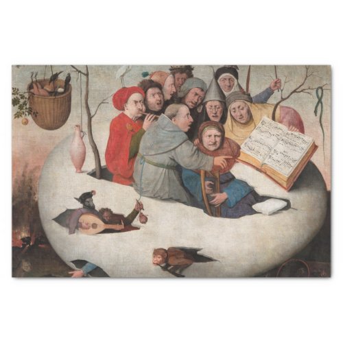The Concert in the Egg by Hieronymus Bosch Tissue Paper