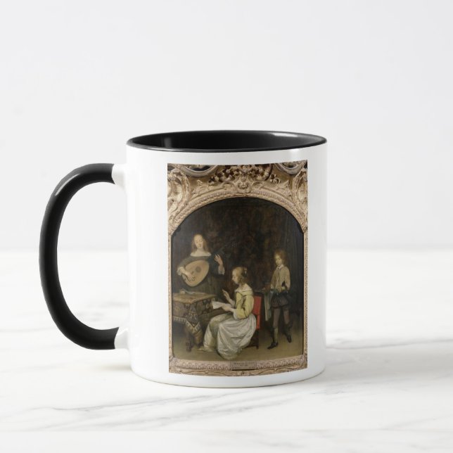 The Concert: Singer and Theorbo Player Mug (Left)