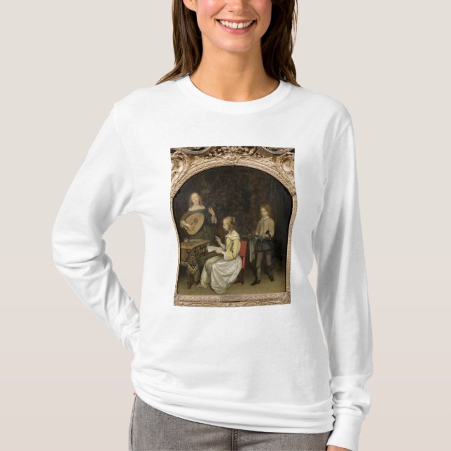 The Concert: Singer and Theorbo Player T-Shirt (Front)