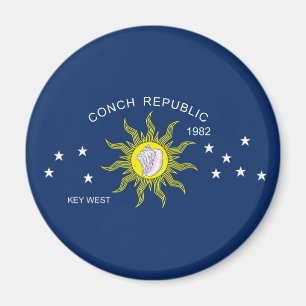 The Conch Republic Flag Magnet