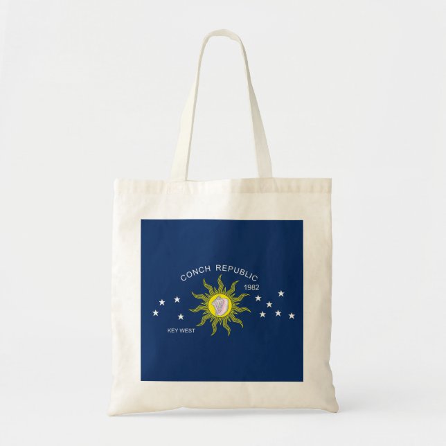 The Conch Republic Flag Tote Bag (Front)