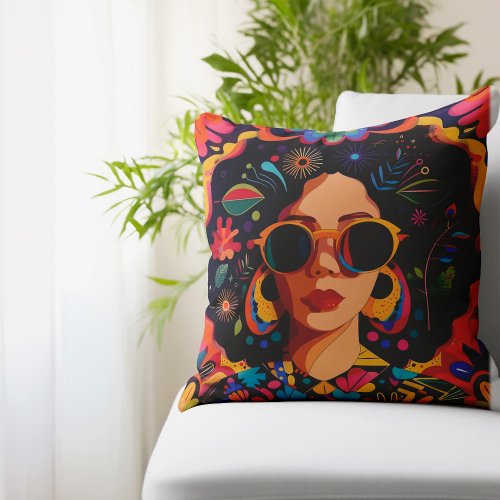 The Confident Woman Throw Pillow