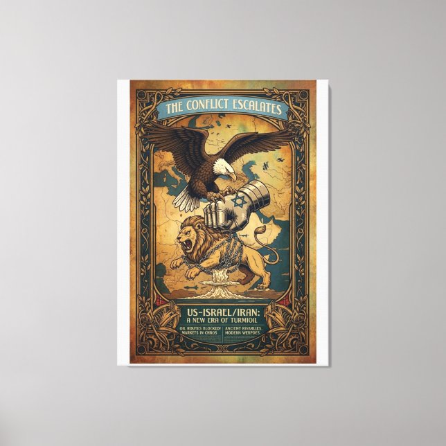 The Conflict Escalates Canvas Print (Front)