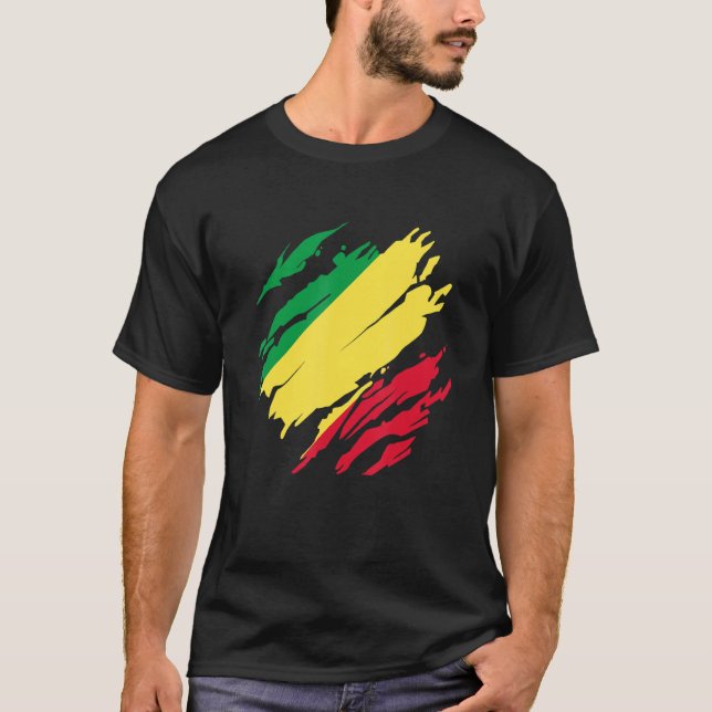 The Congo Flag Republic Of The Congo 1 T-Shirt (Front)