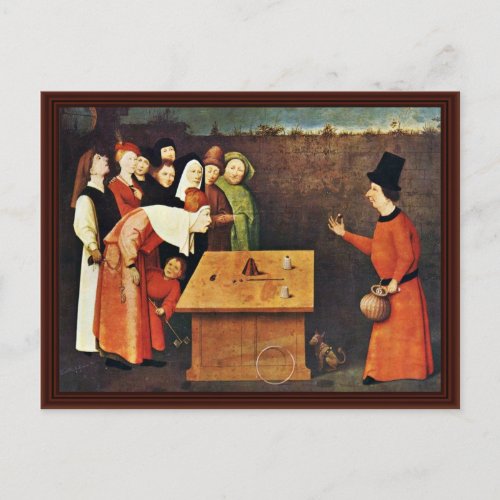 The Conjurer By Hieronymus Bosch Postcard