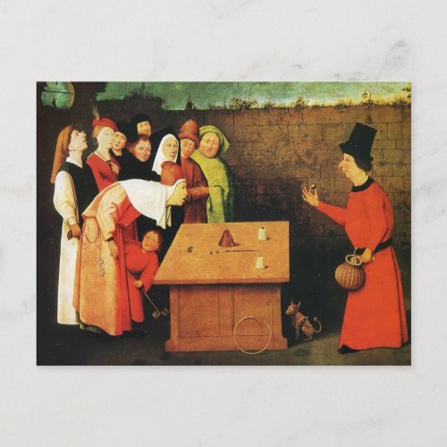 The Conjuror by Hieronymus Bosch Postcard