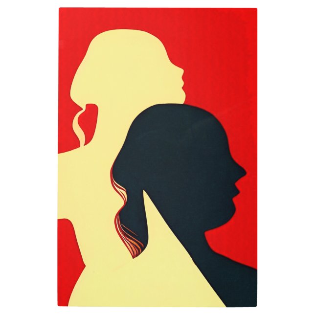 The Connection, ArtPrint, Contemporary Art,  Metal Print (Front)
