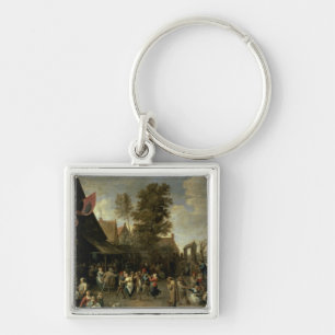 The Consecration of a Village Church, c.1650 Keychain