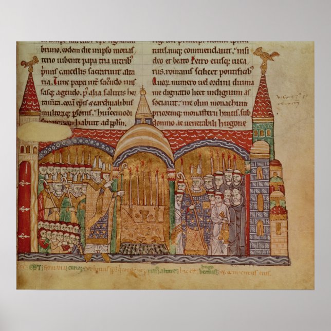 The Consecration of the Church at Cluny Poster (Front)