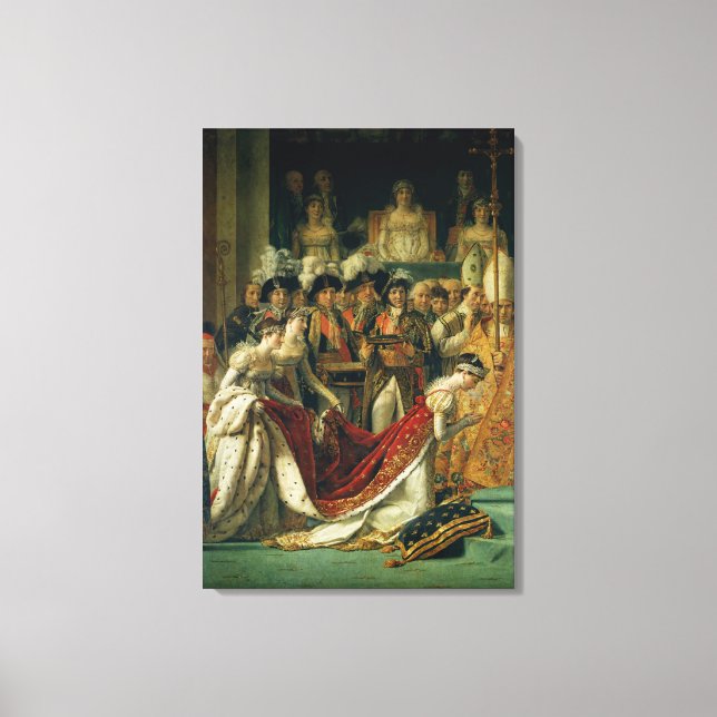 The Consecration of the Emperor Napoleon Canvas Print (Front)