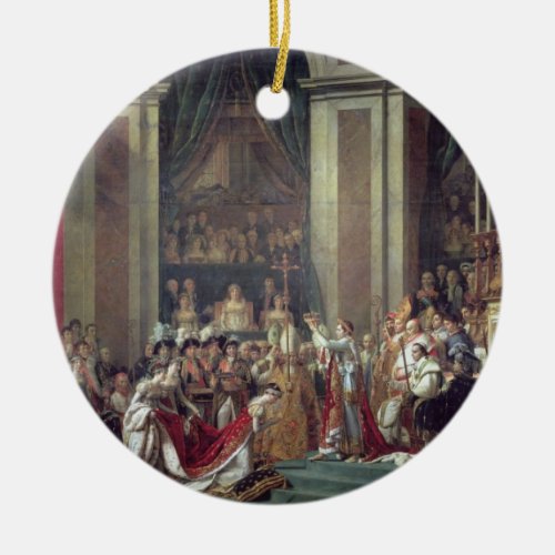 The Consecration of the Emperor Napoleon Ceramic Ornament