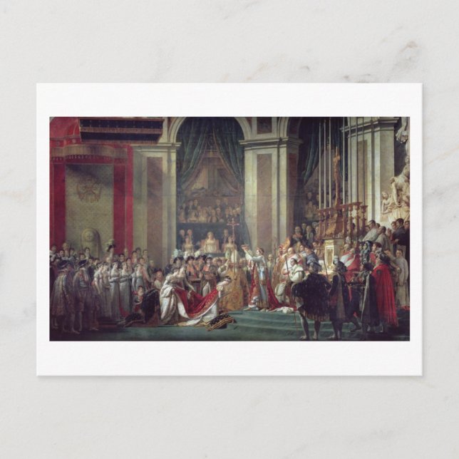 The Consecration of the Emperor Napoleon Postcard (Front)