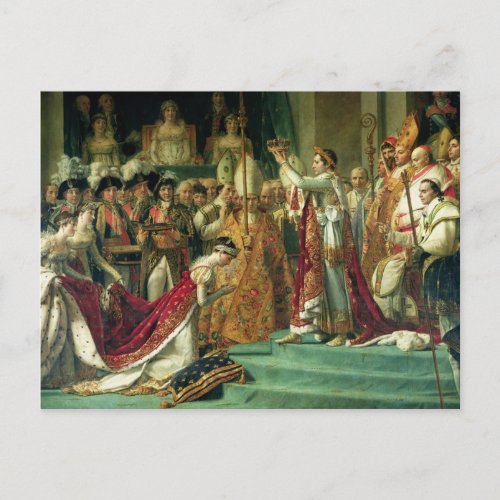 The Consecration of the Emperor Napoleon Postcard