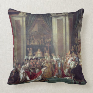 The Consecration of the Emperor Napoleon Throw Pillow