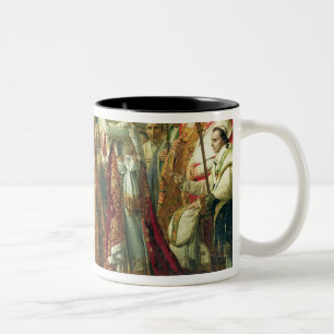 The Consecration of the Emperor Napoleon Two-Tone Coffee Mug
