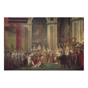 The Consecration of the Emperor Napoleon Wood Wall Art