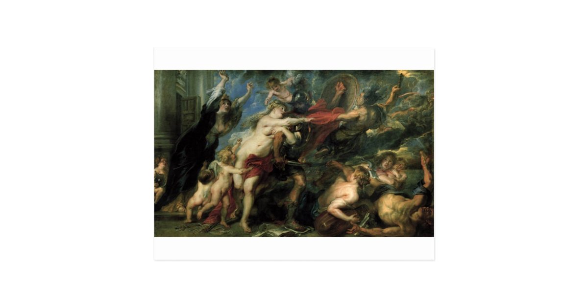 The Consequences of War by Peter Paul Rubens Postcard